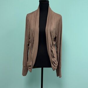 RDI Women's Cardigan Sweater Plus Size 2X Dune (Light Brown)